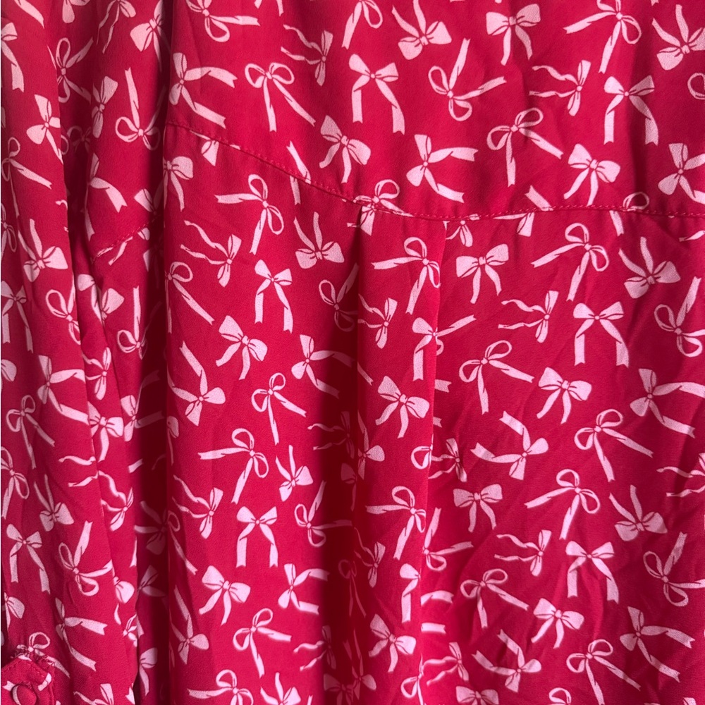 Torrid Harper Georgette Bow Blouse - Picture 7 of 7